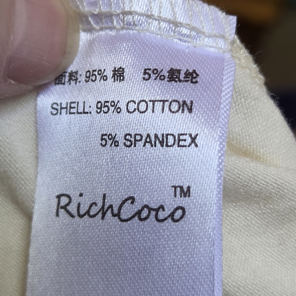 Rich Coco Gold Sequin Sleeve & Pocket Short Sleeve Tee SzXXL NWOT - Picture 8 of 8